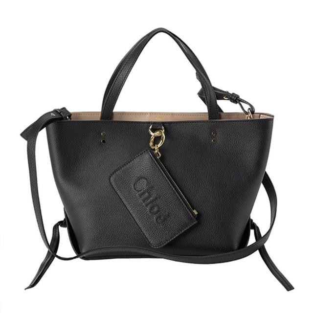 【Chloe’ 蔻依】xBURBERRY  Sense Tote牛皮托特/格紋帆布兩用包(多色)