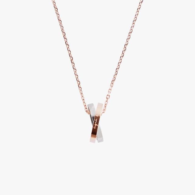 【agnes b.】bijoux  情侶款logo戒指白鋼項鍊(多款)