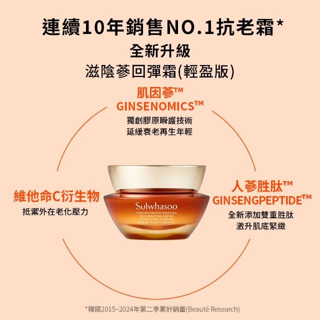 【Sulwhasoo 雪花秀】官方直營 滋陰蔘回彈霜30ml(膠原霜/乳霜/抗老/膠原蛋白)