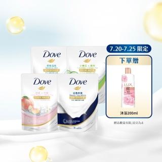 【Dove 多芬】滋養系列柔膚沐浴乳補充包12入/箱(滋養柔嫩/舒敏溫和/清爽水嫩/桃悅水透)