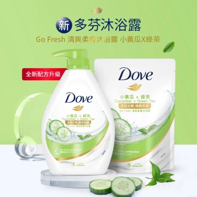【Dove 多芬】滋養系列柔膚沐浴乳補充包12入/箱(滋養柔嫩/舒敏溫和/清爽水嫩/桃悅水透)