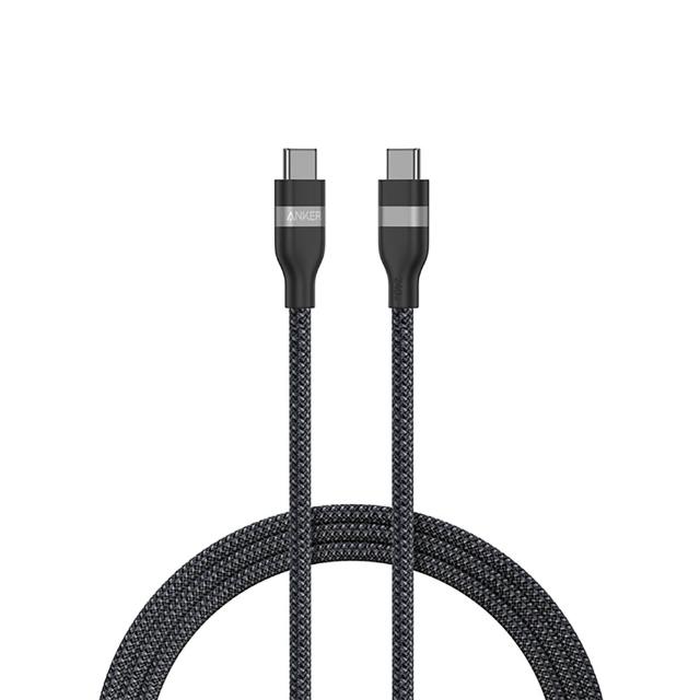 【ANKER】官方授權直營 A82E2 超軟充電線 Type-C 240W 0.9m(黑白藍/Type-C線/安卓/iPhone17/筆電/Switch)