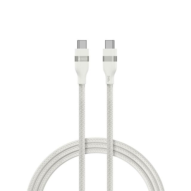 【ANKER】官方授權直營 A82E2 超軟充電線 Type-C 240W 0.9m(黑白藍/Type-C線/安卓/iPhone17/筆電/Switch)