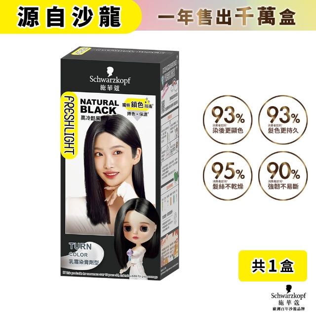 【Schwarzkopf 施華蔻】FRESHLIGHT染髮霜/泡泡染(15色任選/銀雪灰/亞麻冷灰亮麗金/淺啡奶茶)