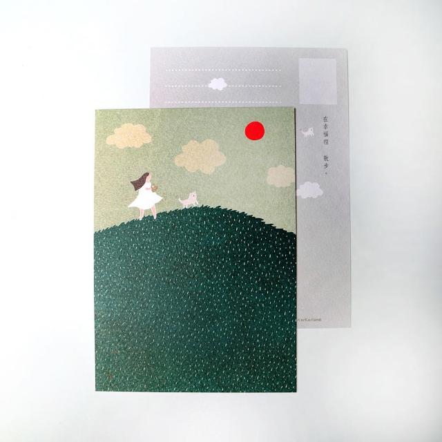 【CLEAN 克林】插畫明信片(Kerkerland 雙面明信片 明信片 文創 文青 畢業卡 生日卡片 祝賀卡 慶生卡片)