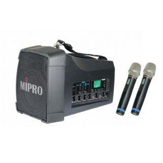【MIPRO】最新三代肩掛式5G藍芽旗艦型雙頻無線喊話器(MA-200D)