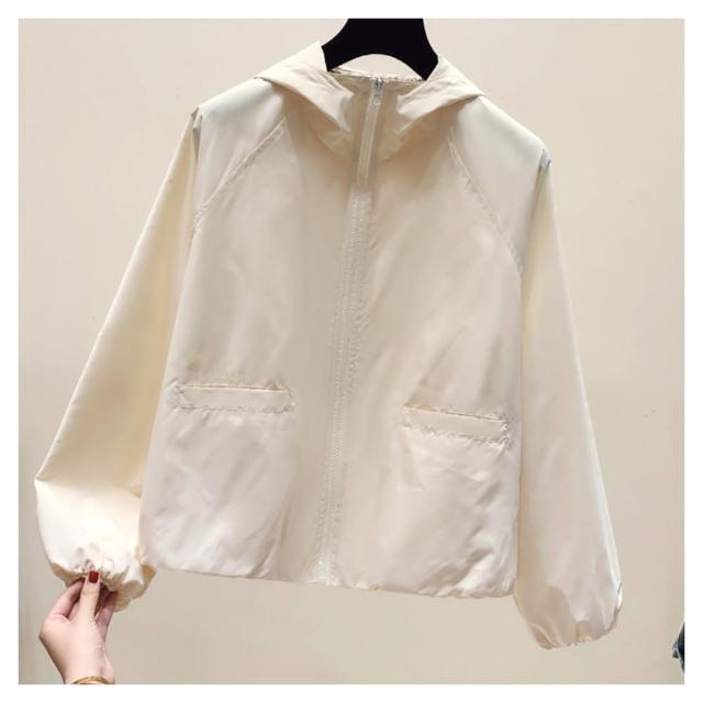 【ASister 小姊姊】*出清品*現貨在庫★防曬外套☆連帽防風防潑水純色拉鍊防曬外套(4色 M-2XL #AS0315)