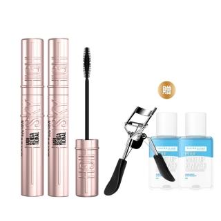 【MAYBELLINE 媚比琳】飛天翹防水睫毛膏2入組(#SKYHIGH#Hello Kitty)