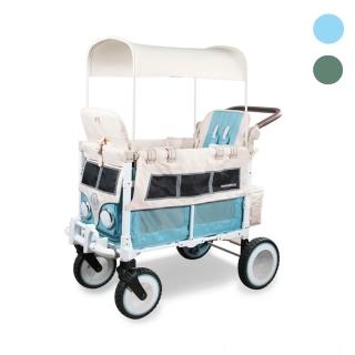 【WonderFold】VW2 福斯聯名多功能雙人嬰兒推車(雙寶推車 寵物推車 露營車 雙胞胎)