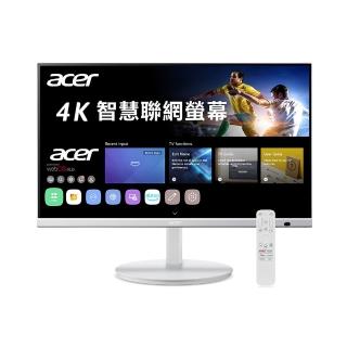 【Acer 宏碁】CS272K 27型 IPS 4K 16:9 60Hz智慧聯網螢幕(喇叭/旋轉/高低升降/傾斜/14ms/Type-C)