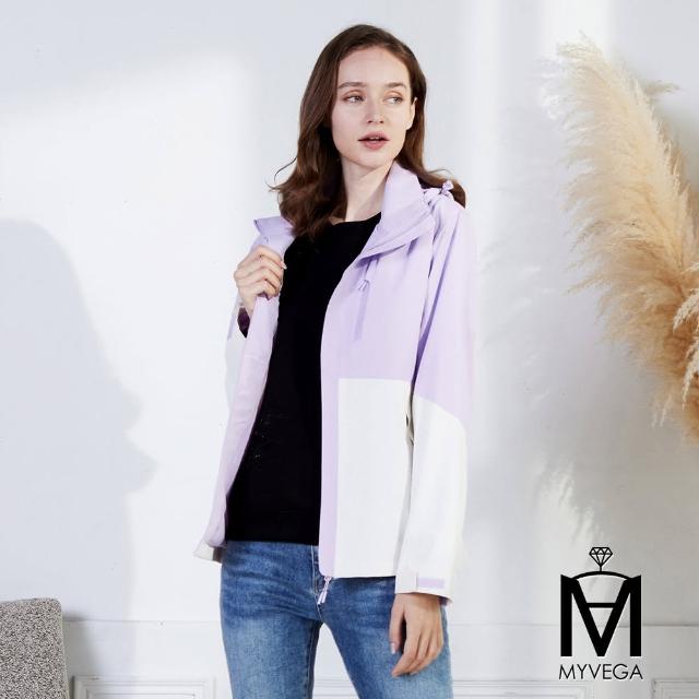 【MYVEGA 麥雪爾】MA防風防水連帽可拆輕量機能外套-多款任選(連帽外套/防潑水/保暖外套/女外套)