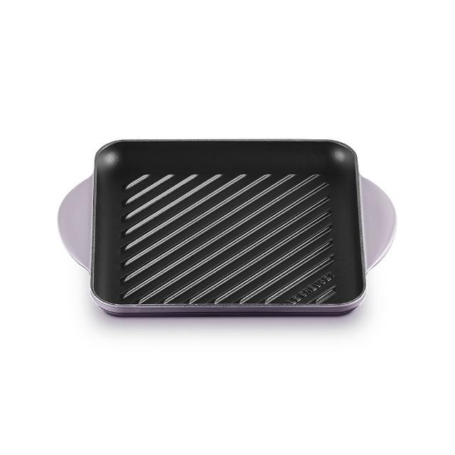 【Le Creuset】琺瑯鑄鐵鍋雙耳正方烤盤24cm(無花果/藍色迷霧/火焰橘/藍鈴紫)4色選1