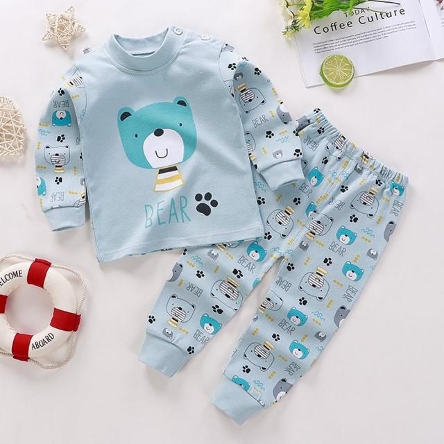 【Baby 童衣】兒童套裝 長袖童裝 居家睡衣套裝 薄長袖睡衣 89090(共４色)