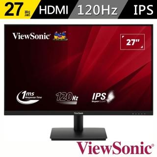 【ViewSonic 優派】VA270A-H 27型 120Hz FHD廣視角螢幕(IPS/1ms/HDMI/VGA/抗藍光/零閃頻)