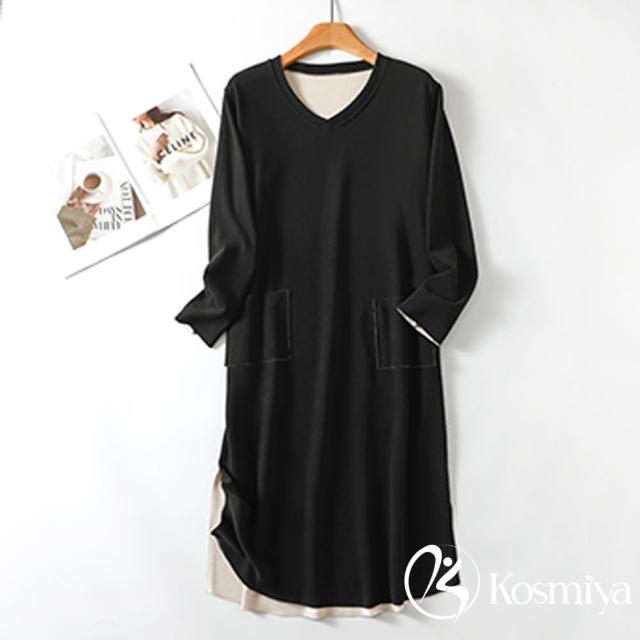 【Kosmiya】1套 多款任選 帶胸墊 棉質緹花長袖睡衣/女睡衣/居家服/胸墊睡衣(多款多色/均碼/加大碼)