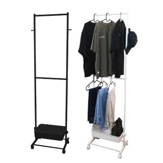 【Monarch 尊爵家】日式創意雙層吊衣架(掛衣架 落地架 衣櫥架 兒童衣架 衣櫃 曬衣架)