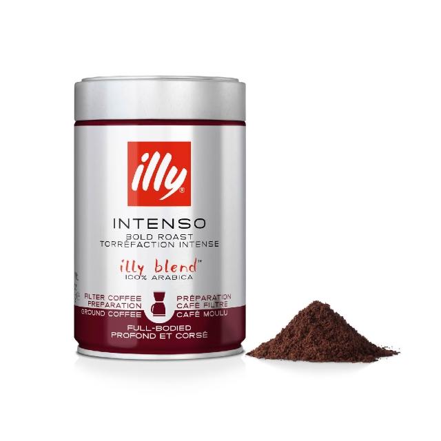 【illy】官方直營 經典配方咖啡豆/咖啡粉 五罐組合 (250g x 5罐) 中焙/深焙/低咖啡因/濾泡粉/摩卡壺粉