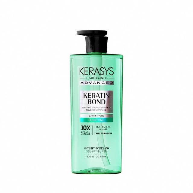 【KeraSys 可瑞絲】角蛋白安瓶 洗髮精/護髮乳600ml(台灣總代理)