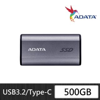 【ADATA 威剛】SC750 500GB 外接式SSD固態硬碟 鈦黑