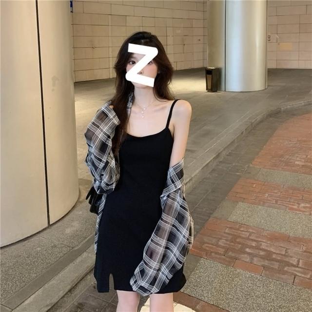 【D.studio】韓版薄款格紋微透襯衫防曬外套(上衣 女裝 衣服 外套 薄外套 罩衫 防曬外套 小外套 J161)
