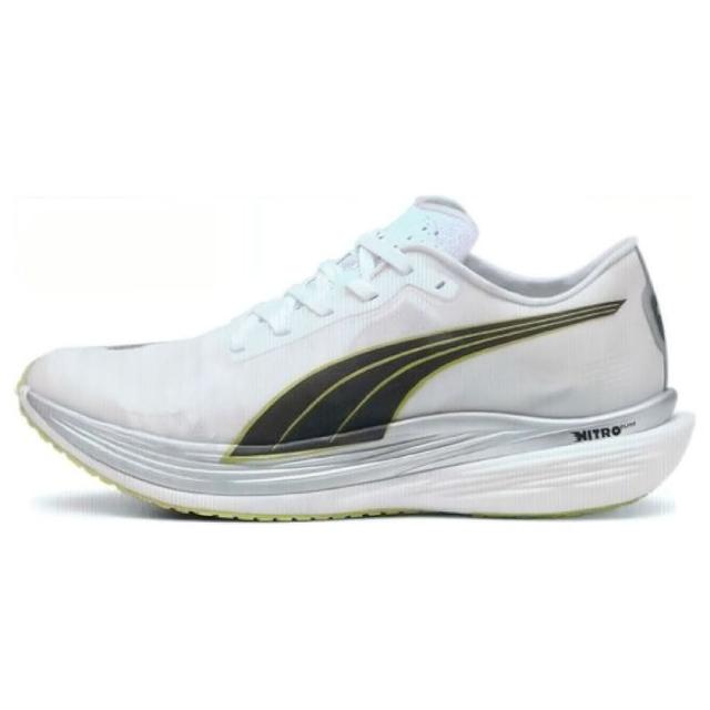 【PUMA】競速跑鞋 Deviate Nitro Elite 2 男鞋 白 黑 Fireglow 碳板 輕量(377786-04)