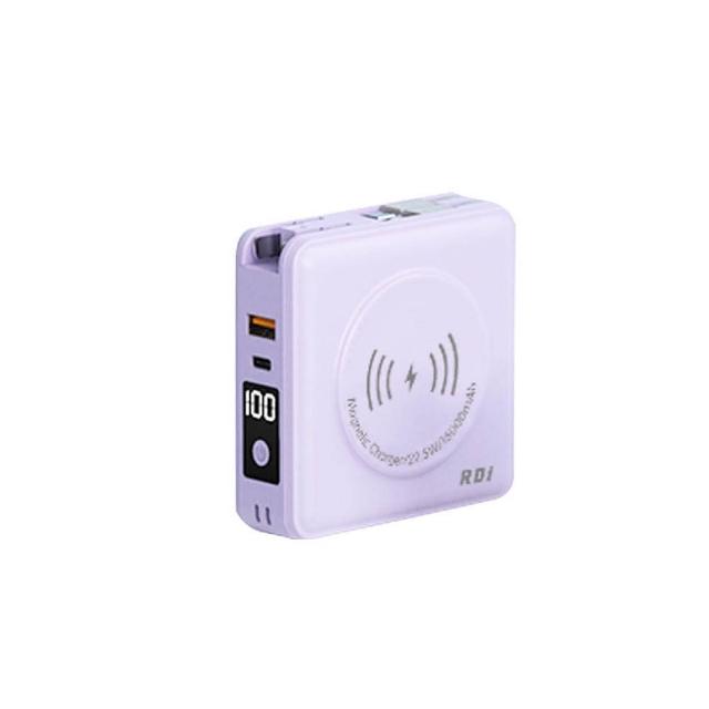 【RDi】3CCC+WH 升級RDi-9698 15000mah 21.6W雙孔快充 磁吸無線充電行動電源(電量顯示/MagSafe/無線充電)