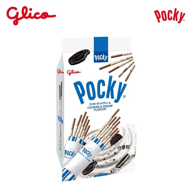 【Glico 格力高】官方直營 Pocky百奇 巧克力棒分享包(巧克力81g/草莓72g/牛奶99g)(點心/餅乾/零食)
