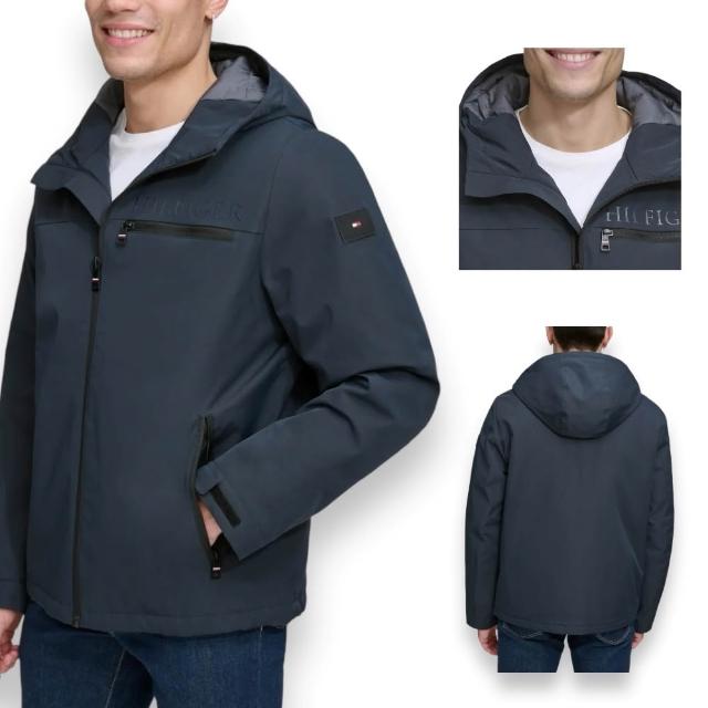 【TOMMY HILFIGER】男生 厚款外套 衝鋒外套 風衣外套 防風 防潑水 內裡鋪棉 秋冬外套(TOMMY男風衣)
