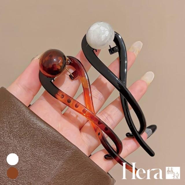 【HERA 赫拉】珍珠一字扭扭盤髮髮夾四入組 H113101401(珍珠 一字盤髮夾 四入組)