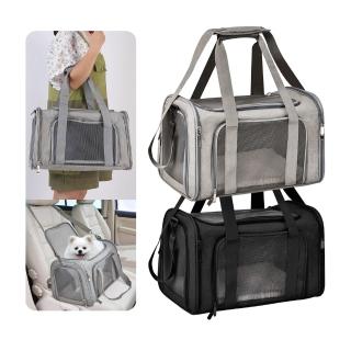 【Bayler】超透氣可摺疊寵物外出包 手提太空包 寵物提籠 貓咪狗狗外出背包(貓/狗/兔子外出包/寵物用品)
