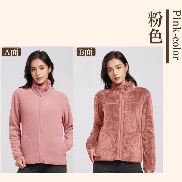 【NVDO】雙面穿禦寒珊瑚絨拚搖粒絨保暖外套-多色可選(L-3XL/秋冬款/F230)