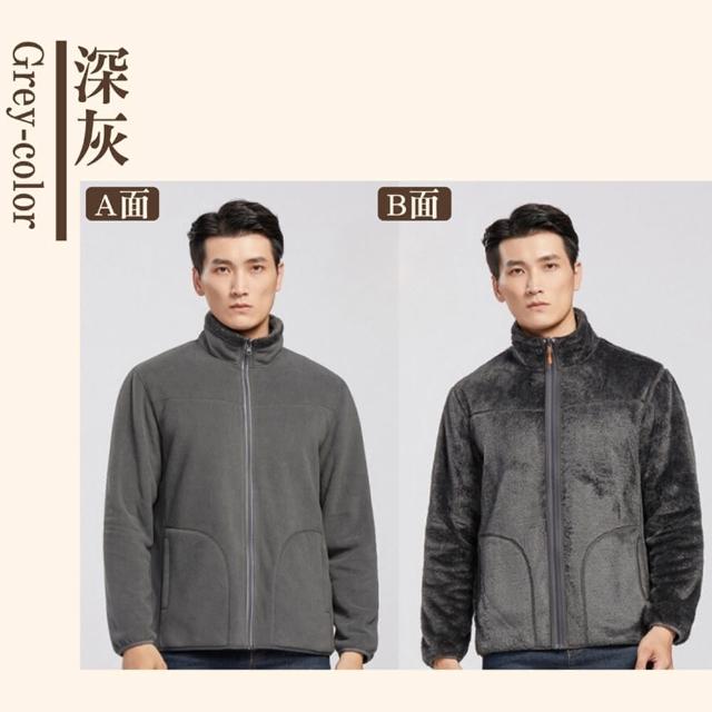 【NVDO】雙面穿禦寒珊瑚絨拚搖粒絨保暖外套-多色可選(L-3XL/秋冬款/F230)