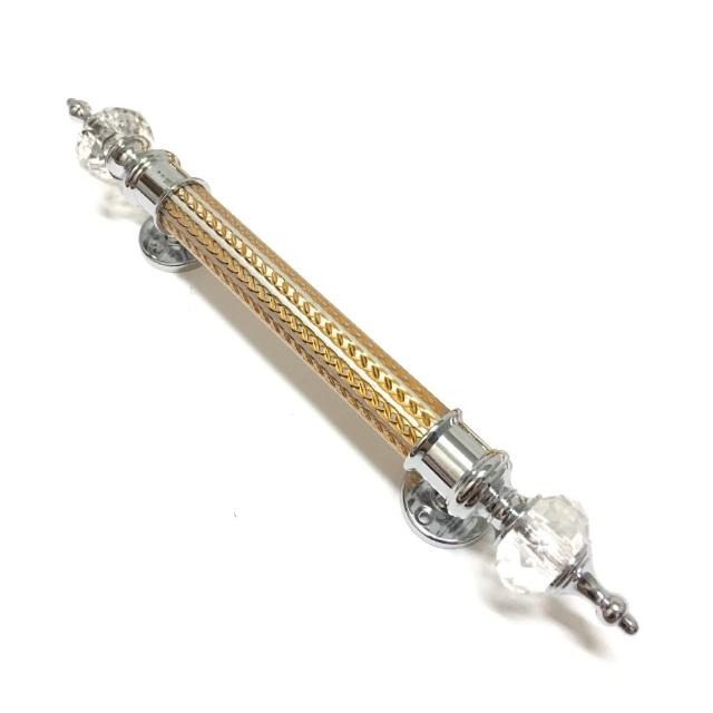 皇冠雙鑽鏈條 門把 八分把手（345mm）(大門把.落地門把手.鋁門把手.紗門把手.拉手.把手.DIY.居家裝潢)