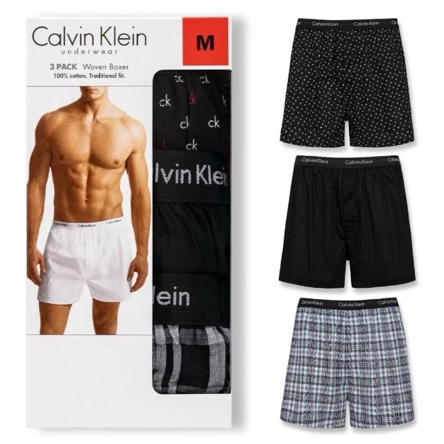 【CALVIN KLEIN】3件組 CK 透氣舒適 男款 四角內褲 多色可挑(CK男生內褲)
