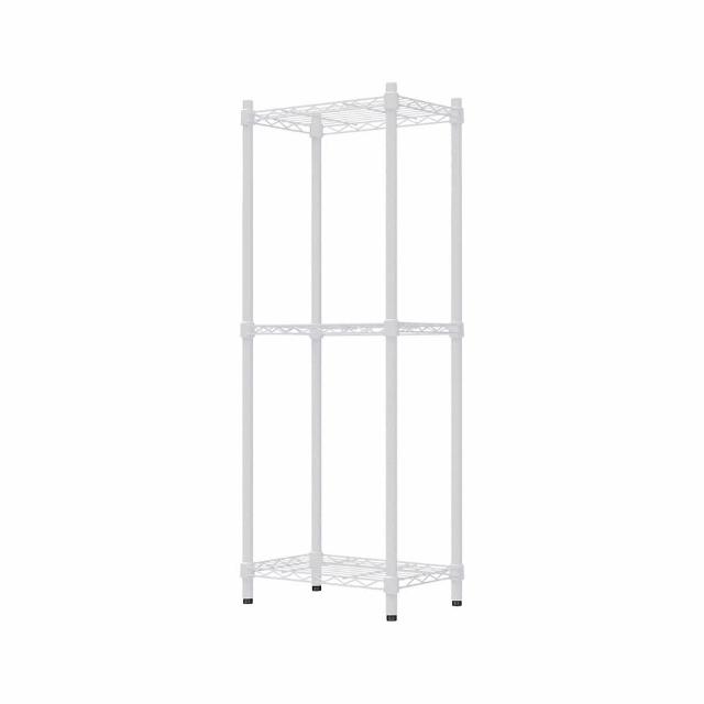 【dayneeds 日需百備】輕型 45x30x120公分 烤漆三層架 兩色可選(鐵力士架/收納層架/鞋架/展示架)