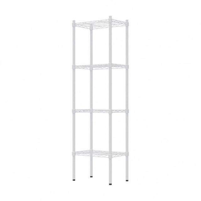 【dayneeds 日需百備】輕型 45x30x150公分 烤漆四層架 兩色可選(鐵力士架/收納層架/鞋架/展示架)