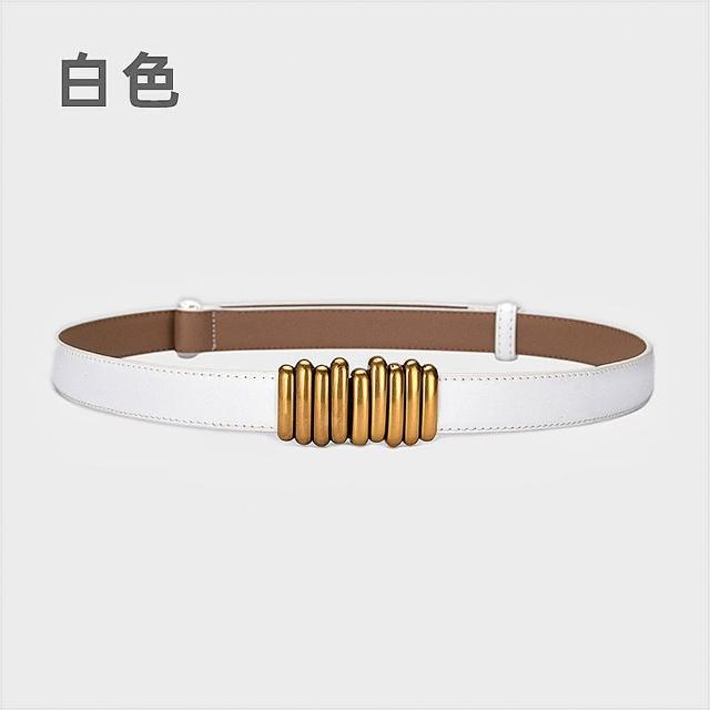 【MoonDy】腰帶 腰封 褲帶 韓國皮帶 伸縮皮帶 搭配神器 精品皮帶 可調節腰帶 女士 真皮皮 