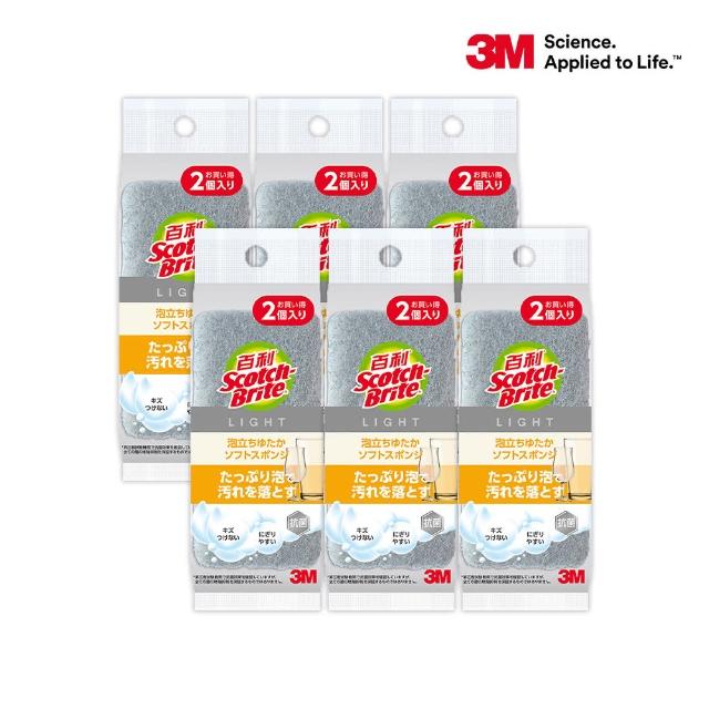 【3M】百利日系3層海綿菜瓜布-12片裝(可任選)