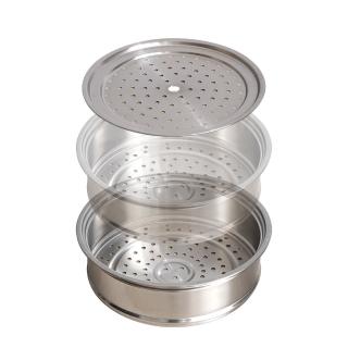 304不鏽鋼電鍋蒸籠組-蒸盤1入+蒸籠層2入(適用大同電鍋10人份/11人份)