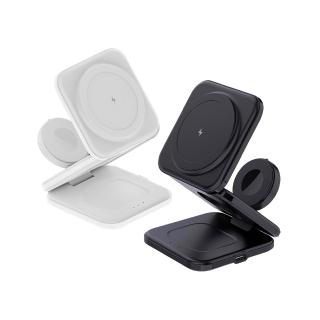 【mimax 米覓】X39 15W 無線折疊磁吸充電器(iPhone/Airpods/Apple Watch 桌上型 充電盤 Magsafe)