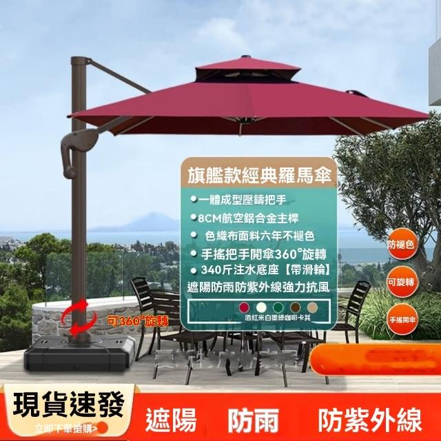 【XYG】戶外遮陽傘庭院傘室外大太陽傘戶外擺攤防曬羅馬傘(遮陽傘/遮陽棚/太陽傘)