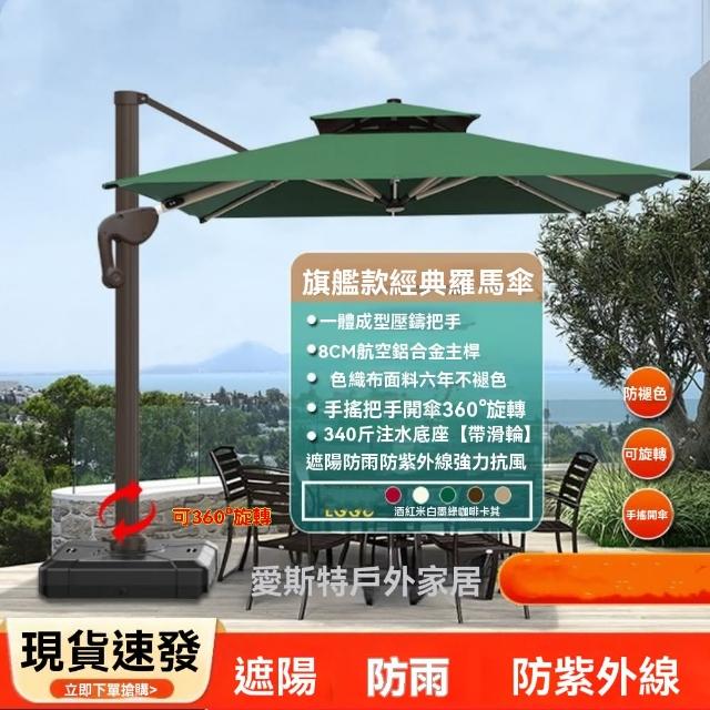 【XYG】戶外遮陽傘庭院傘室外大太陽傘戶外擺攤防曬羅馬傘(遮陽傘/遮陽棚/太陽傘)