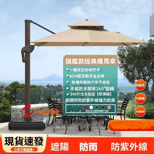 【XYG】戶外遮陽傘庭院傘室外大太陽傘戶外擺攤防曬羅馬傘(遮陽傘/遮陽棚/太陽傘)