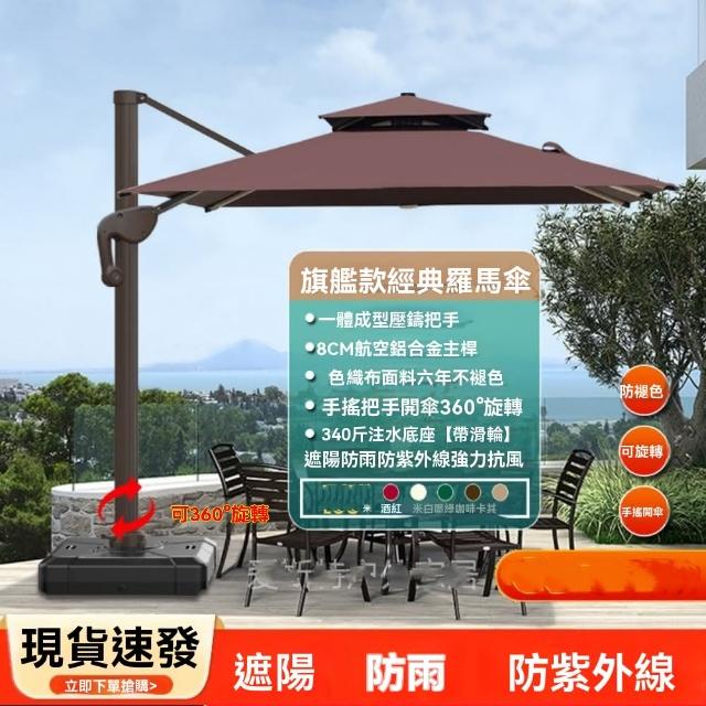 【XYG】戶外遮陽傘庭院傘室外大太陽傘戶外擺攤防曬羅馬傘(遮陽傘/遮陽棚/太陽傘)