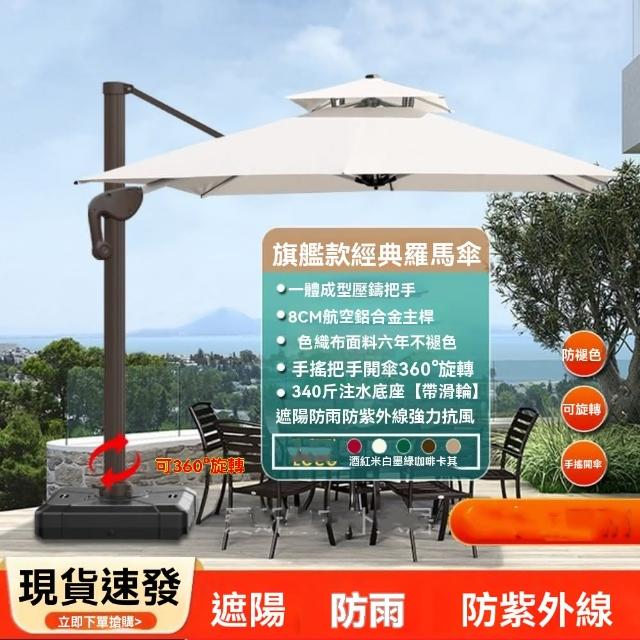 【XYG】戶外遮陽傘庭院傘室外大太陽傘戶外擺攤防曬羅馬傘(遮陽傘/遮陽棚/太陽傘)