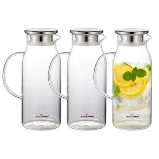 【BLACK HAMMER】沁涼 耐熱玻璃水壺  兩款任選三入組(1750/1800ml)