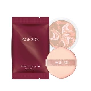 【AGE20】緋紅逆時光澤爆水粉餅 粉蕊補充包（12.5g）含粉撲／BE-21亮白色(防曬SPF50+/PA++++/台灣總代理)