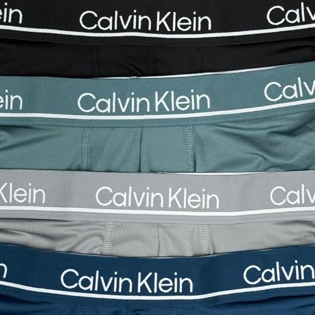 【Calvin Klein】CK  4件盒裝 極細纖維 長版 男內褲 吸濕排汗 四角褲 彈性 大尺碼 環保 送禮(1055)