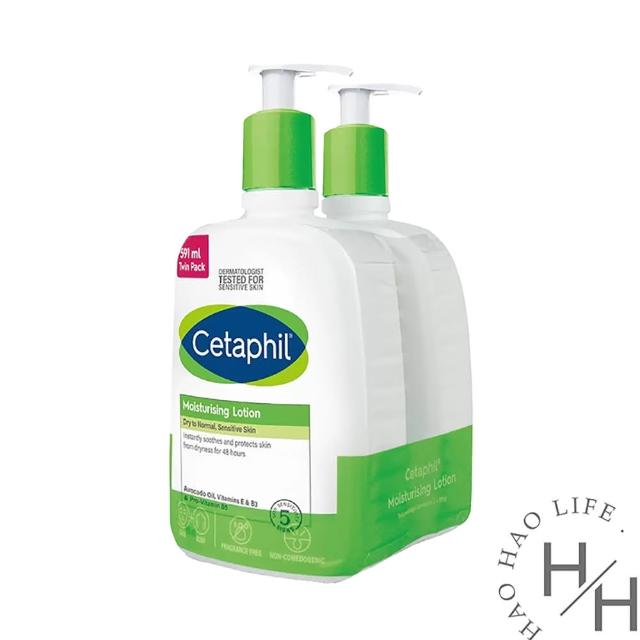【Cetaphil】2入組-長效潤膚乳(591毫升/入)