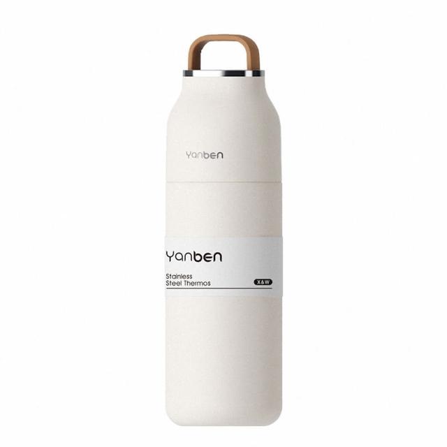 350ml 皮革把手 不鏽鋼保溫杯(保溫杯 保溫瓶 不鏽鋼保溫瓶 隨行杯 手提杯 水壺)